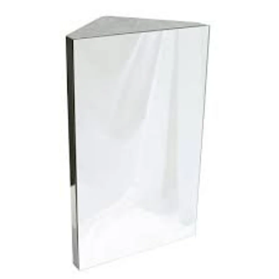 BOXED LINDEN 30X50CM CORNER MOUNT MIRROR CABINET (1 BOX) RRP £48.99