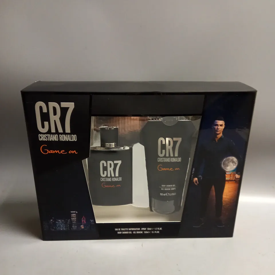 BOXED CRISTIANO RONALDO CR7 GAME ON EAU DE TOILETTE 50ML AND SHOWER GEL 150ML GIFT SET
