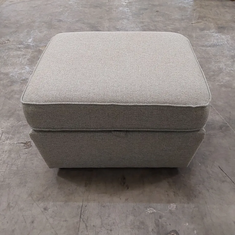 WESTBRIDGE DESIGNER FABRIC OTTOMAN STORAGE FOOTSTOOL 