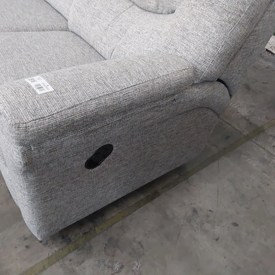 QUALITY BRITISH DESIGNER G PLAN WASHINGTON MANUAL RECLINING TWO SEATER SOFA GRAPHENE DUSK FABRIC 