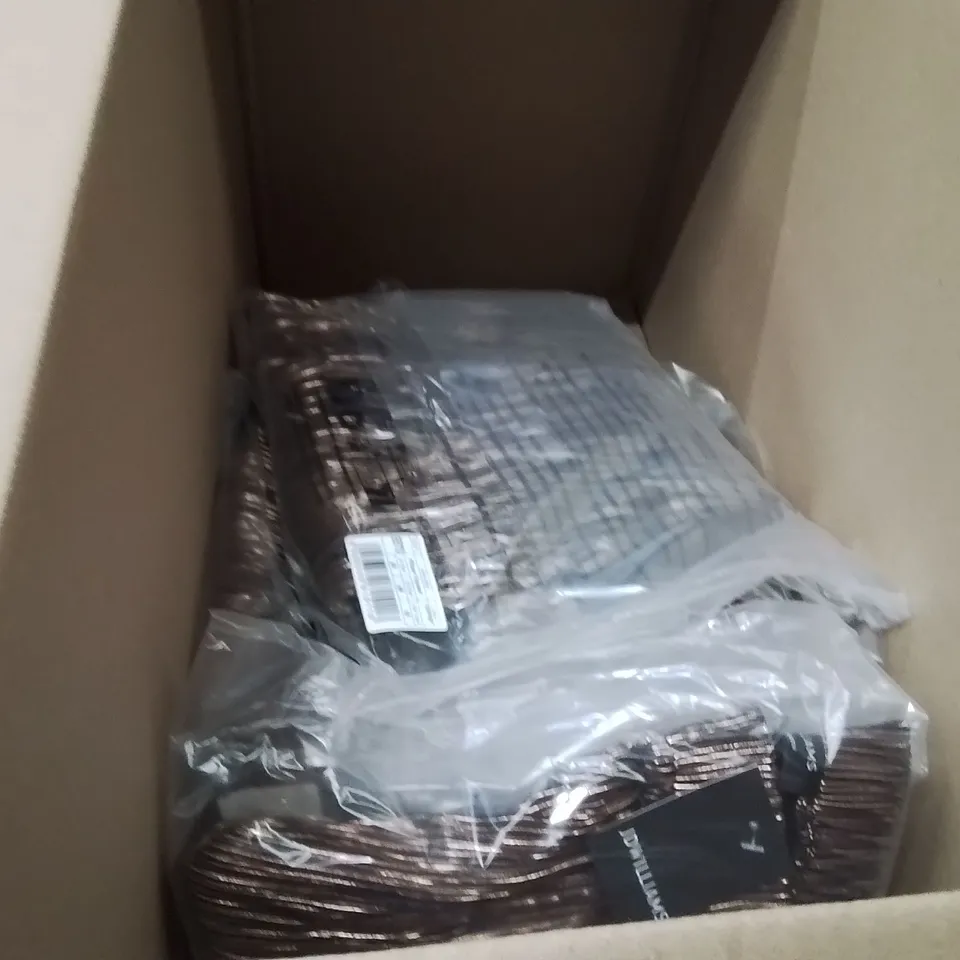 BOXED BRAND NEW APPROXIMATELY 10 JD WILLIAMS WIDE LEG TROUSERS BROWN SIZE 20