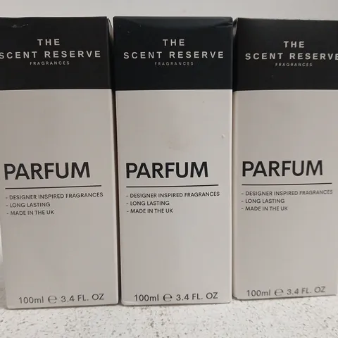 3 X 100ML OF ASSORTED THE SCENT RESERVE FRAGRANCES (MEN'S)