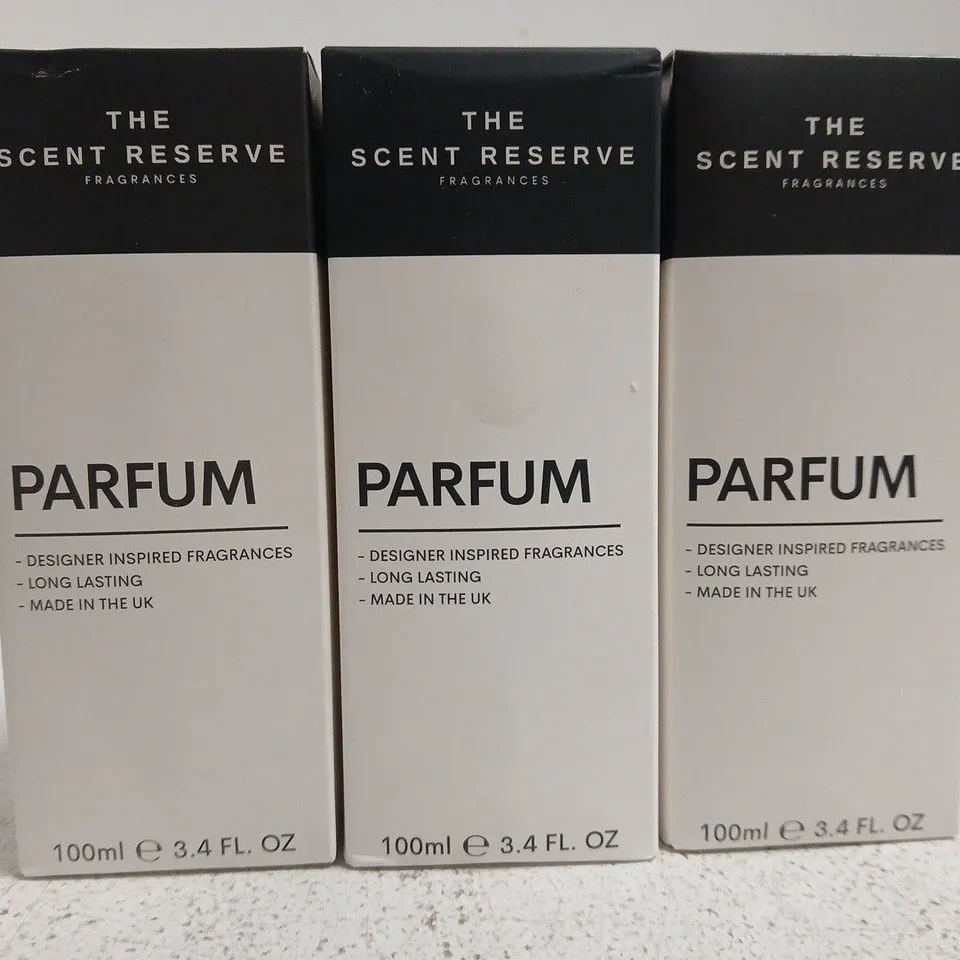 4 X 100ML OF ASSORTED THE SCENT RESERVE FRAGRANCES (MEN'S)