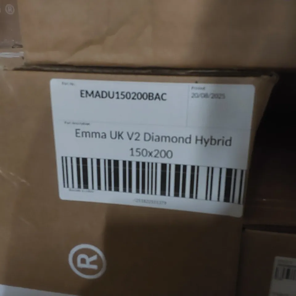 BRAND NEW BOXED EMMA UK V2 DIAMOND HYBRID 150 x 200CM KING SIZE MATTRESS 