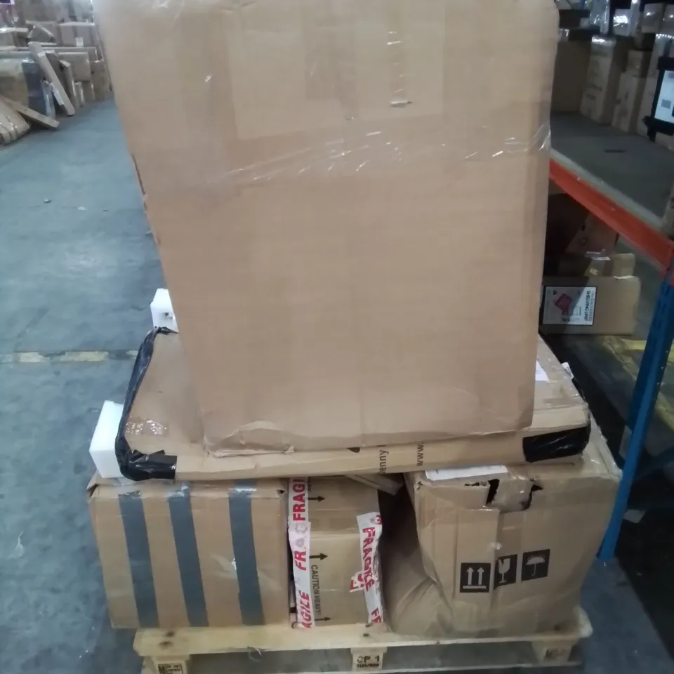 PALLET CONTAINING VARIOUS FURNITURE PARTS AND INCOMPLETE CHAIR SETS ETC.