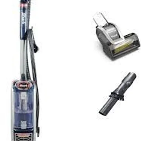 BOXED SHARK CORDED UPRIGHT VACUUM CLEANER, 0.83L - NAVY/ORANGE (1 BOX)