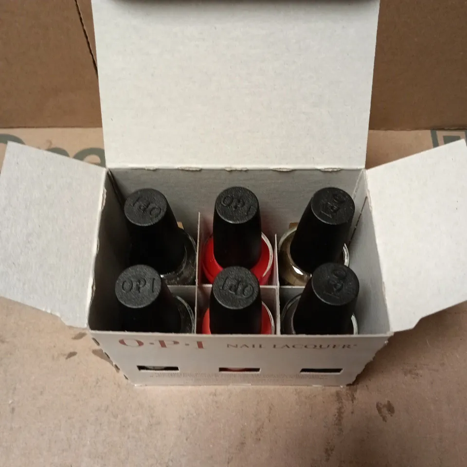 OPI NAIL LACQUER SIX-BOTTLE MINI SET - ASSORTED COLOURS