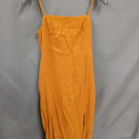 NOBODY'S CHILD ORANGE SPAGHETTI STRAP DRESS – UK 10