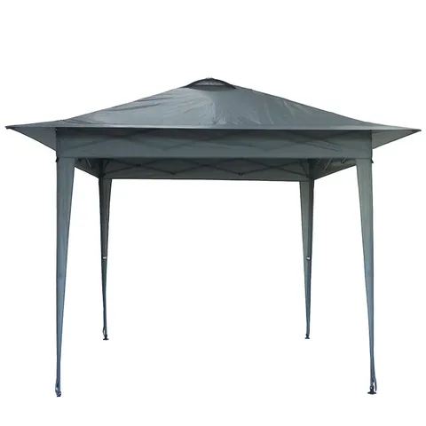 LOUNGE POP UP FOLDING GAZEBO WITH WHEELED CARRY BAG IN GRAPHITE 