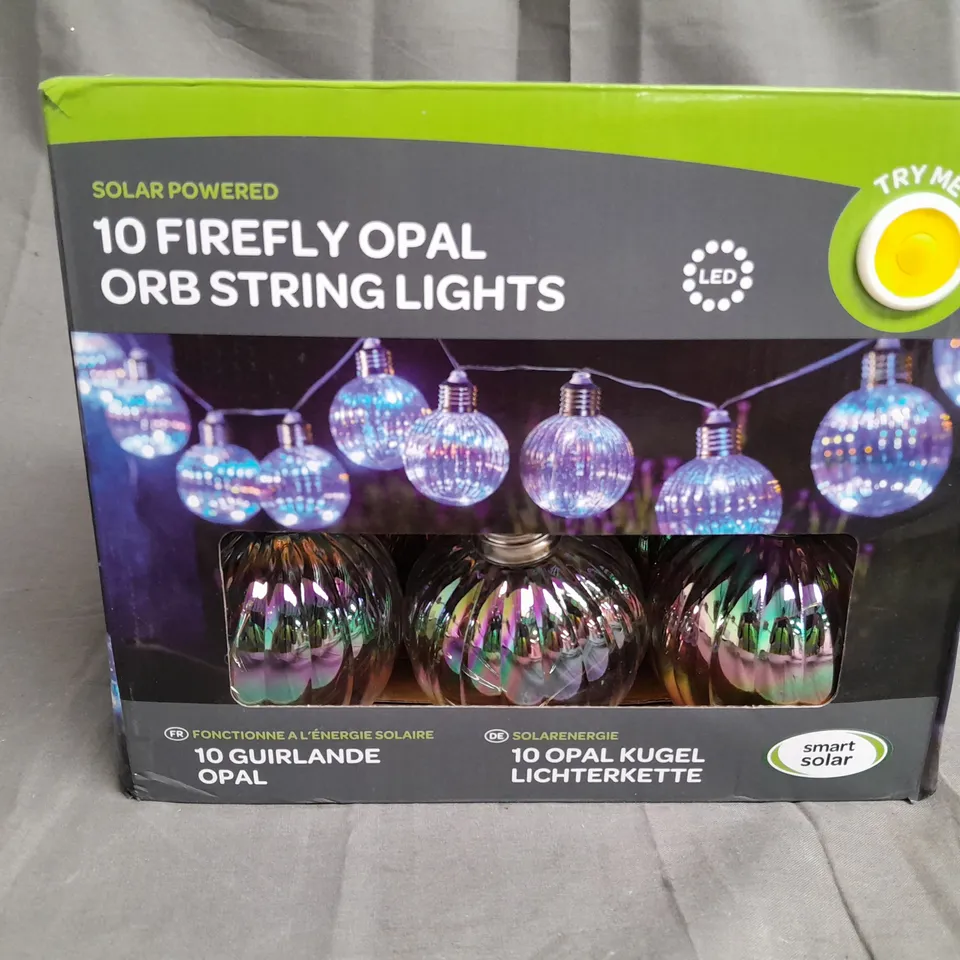 FIREFLY OPAL ORB SOLAR STRING LIGHTS RRP £24.99