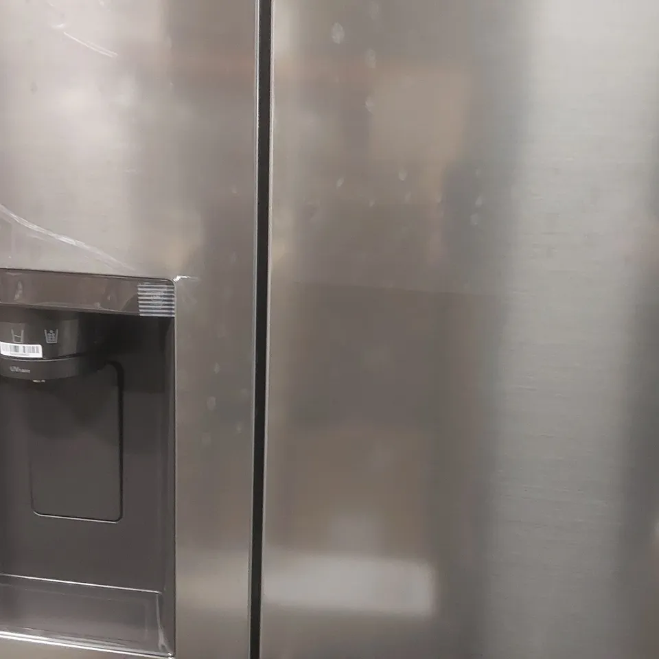 LG UVNANO GSLD80PZRD AMERICAN-STYLE SMART FRIDGE FREEZER - SHINY STEEL