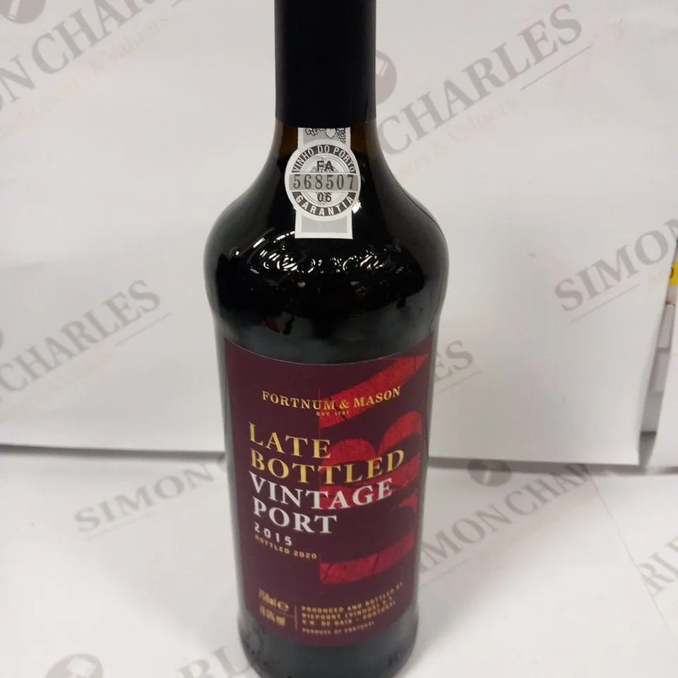FORTNUM AND MASON LATE BOTTLED VINTAGE PORT 2015 750ML 
