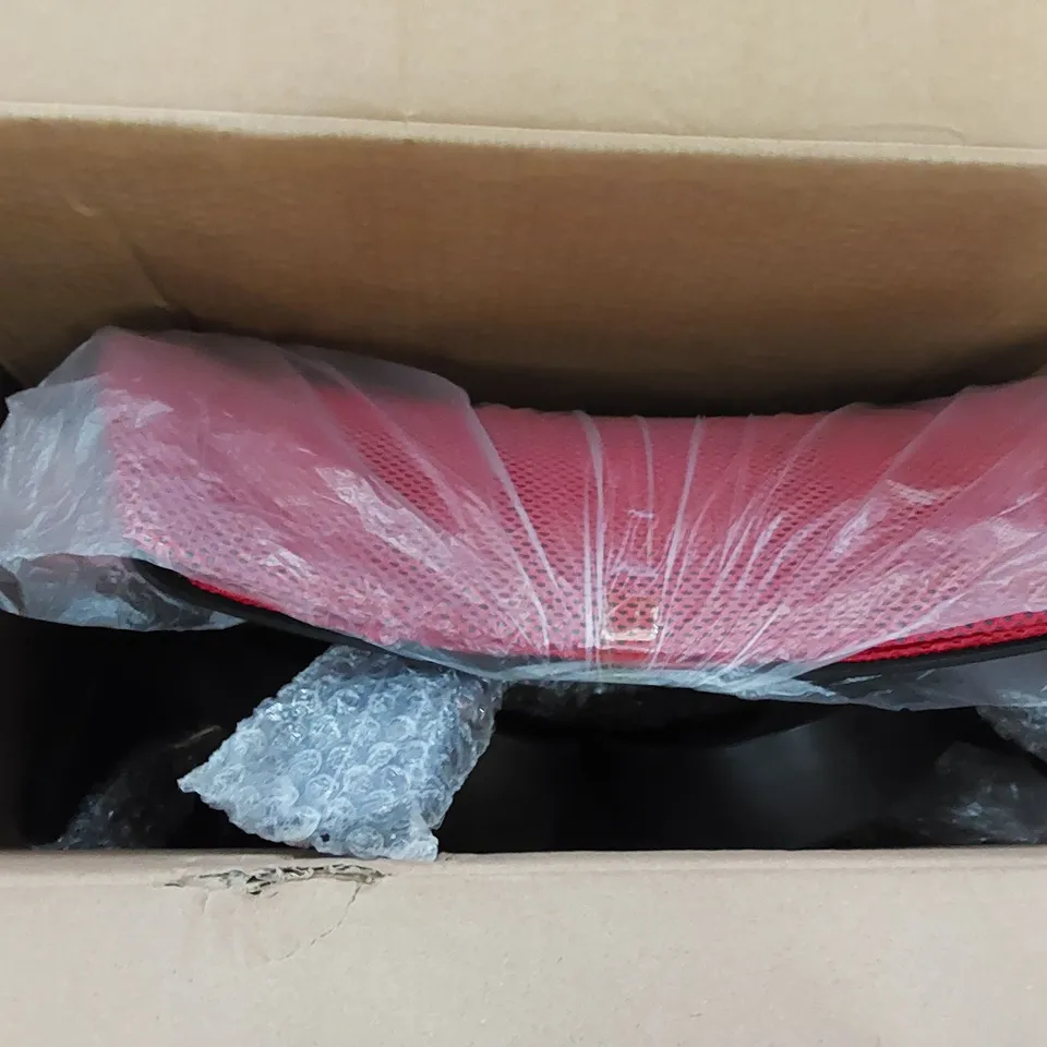 BOXED RED MESH OFFICE CHAIR (1 BOX)