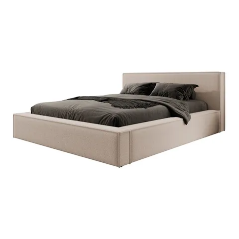 BOCALIO UPHOLSTERED BED WITH STORAGE BOUCLE (5BOXES)