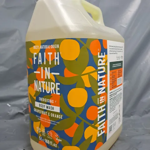 FAITH IN NATURE ENERGISING BODY WASH (5 LITRES)