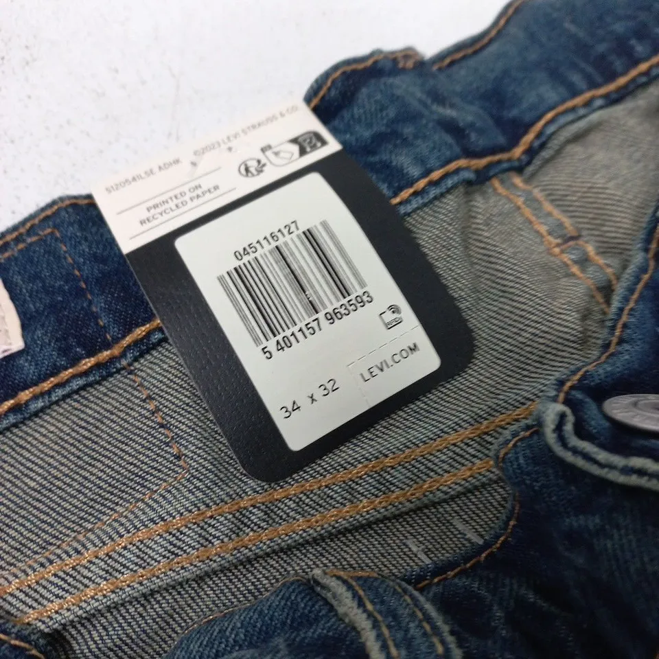 LEVI'S 511 SLIM JEANS – MEN’S, BLUE DENIM, 34W X 32L