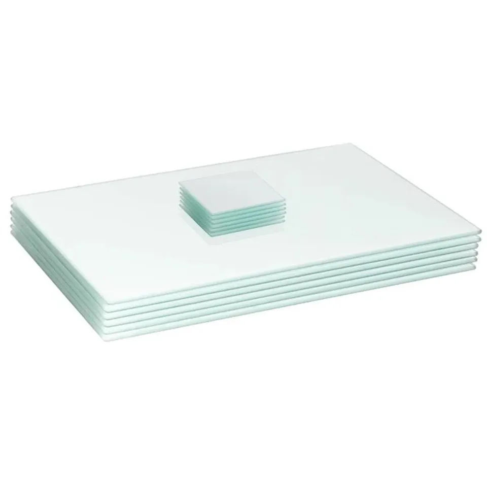 BOXED HARBOUR HOUSEWARES, GLASS PLACEMATS - SET OF 6