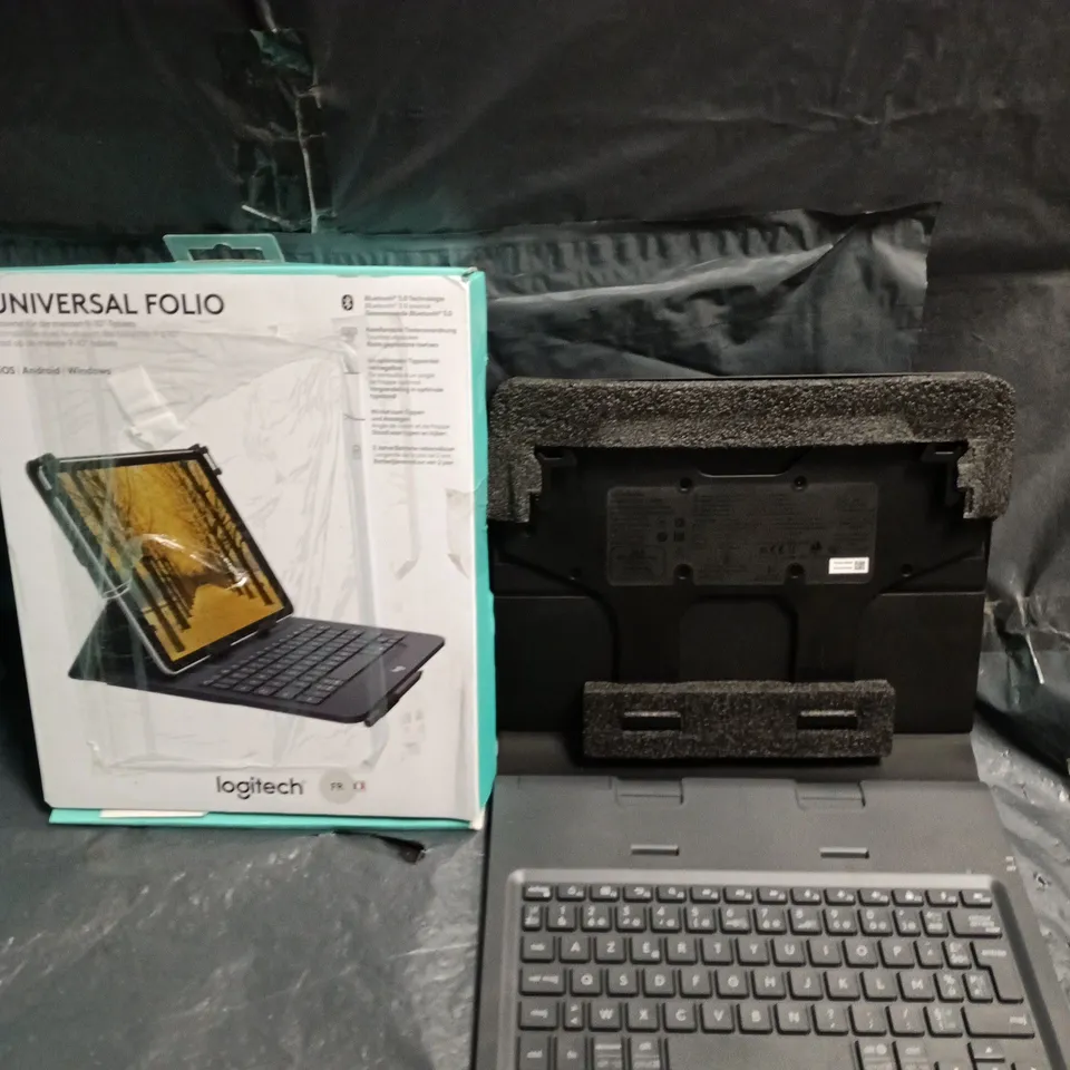 LOGITECH UNIVERSAL FOLIO TABLET KEYBOARD CASE – WITH BOX FRENCH KEYBOARD