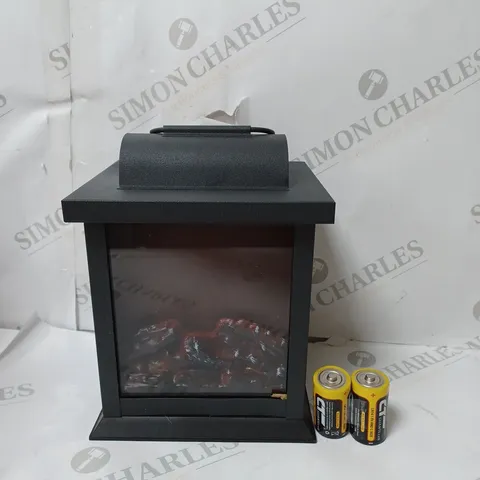 BOXED HOME REFLECTIONS FIREPLACE LANTERN