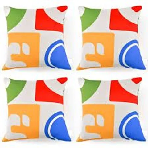 BOXED COSTWAY COLOURFUL VELVET COVERED DECORATIVE THROW PILLOW 4 PACK