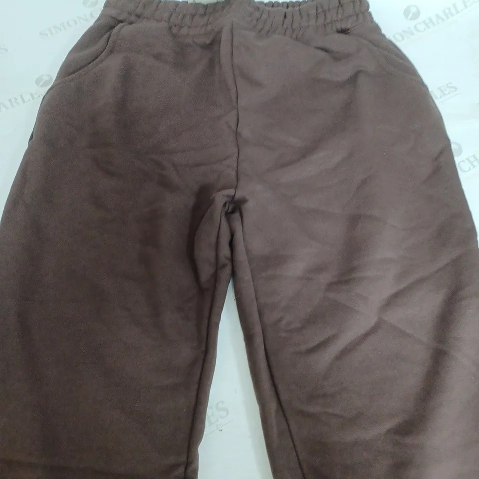 MARS THE LABEL THE VARSITY JOGGERS IN CHOCOLATE BROWN - MEDIUM