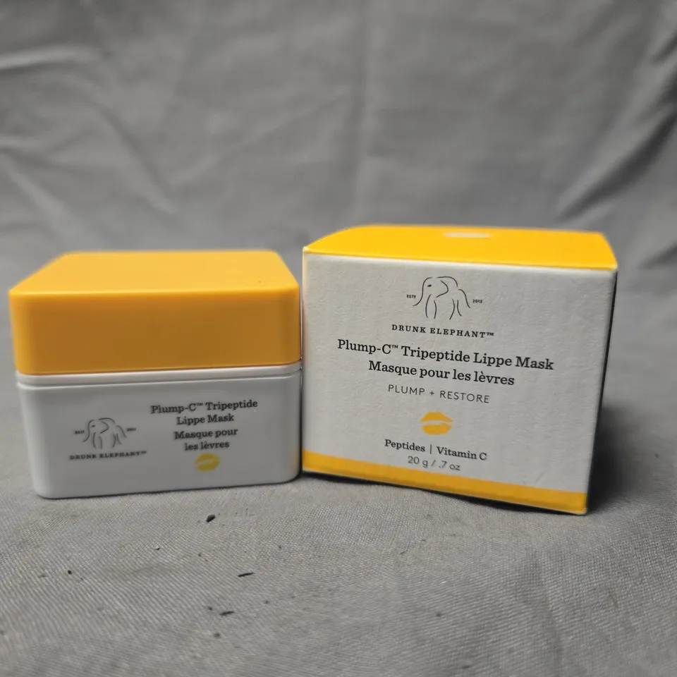 BOXED DRUNK ELEPHANT PLUMP-C TRIPEPTIDE LIP MASK – LIP CARE, 20 G (0.7 OZ)