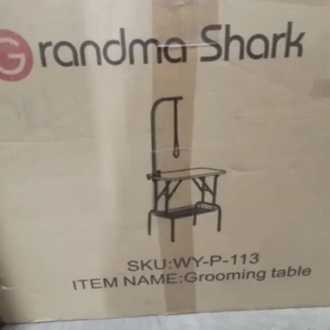 BOXED GRANDMA SHARK PET GROOMING TABLE