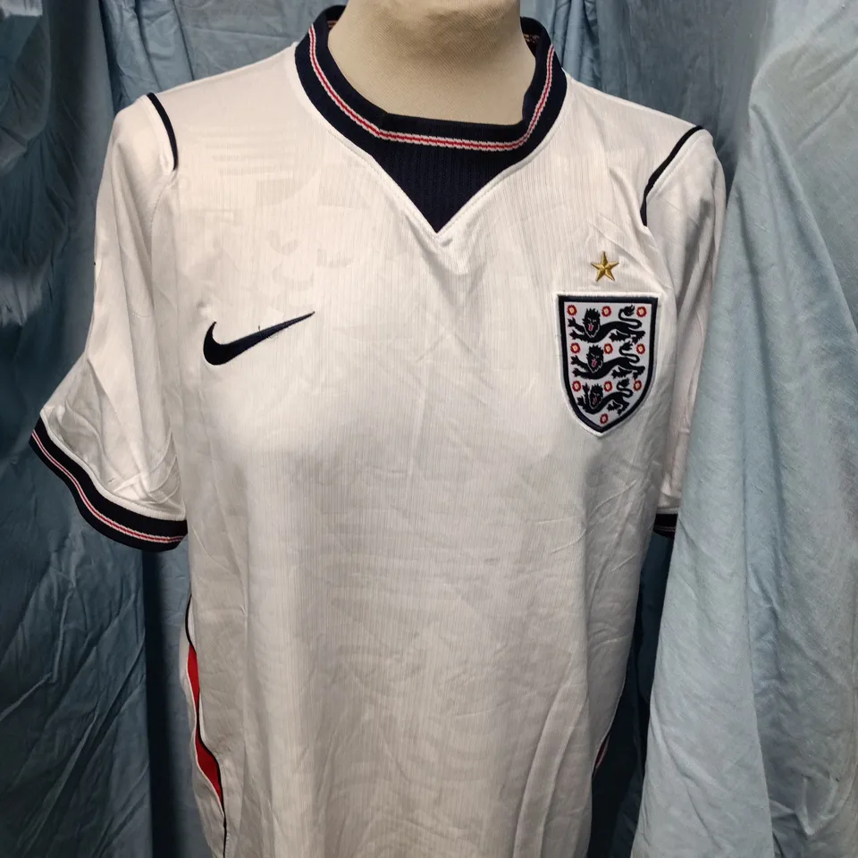 ENGLAND NATIONAL TEAM FOOTBALL SHIRT – NIKE, WHITE, MEN'S SIZE L