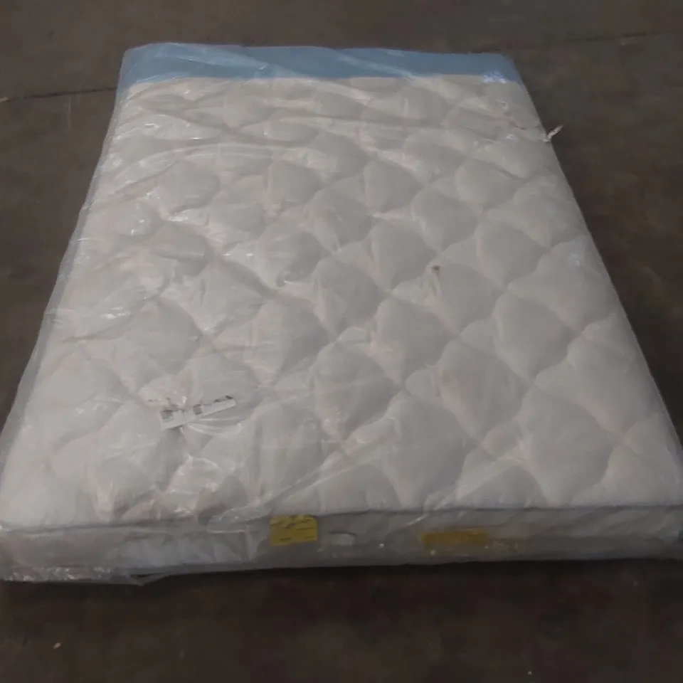 QUALITY BAGGED DOUBLE 135cm AIRSPRUNG LUXURY QUILTED MEDIUM MATTRESS RRP £229