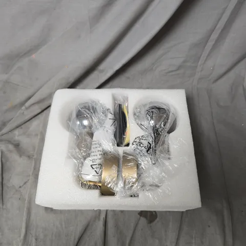 SFIXX SET OF TWO RECHARGEABLE GLASS WALL LIGHTS WITH REMOTE