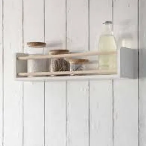BOXED MELCOMBE BOTTLE SHELF - LILY WHITE