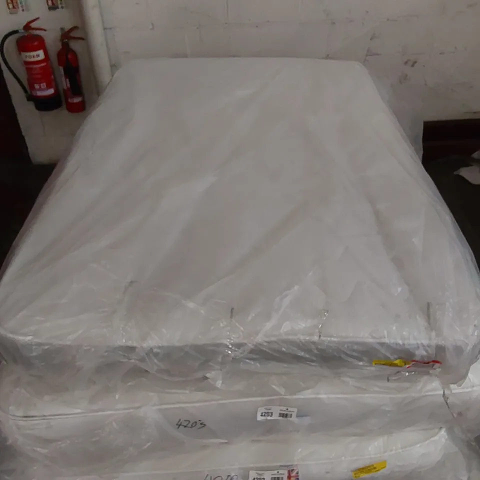 QUALITY BAGGED HYBRID MEMORY NATURAL OPEN COIL 4' SMALL DOUBLE MATTRESS 