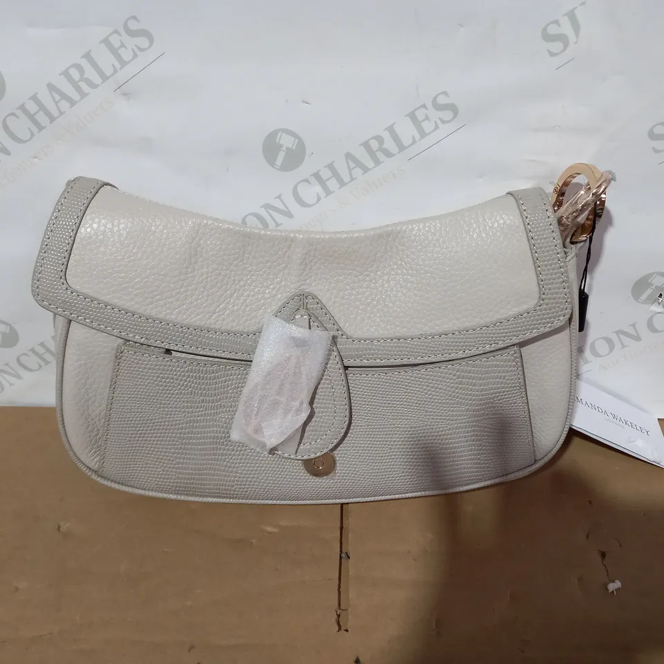 BOXED AMANDA WAKELEY MINERAL FAUX LEATHER FLIP OVER BAG