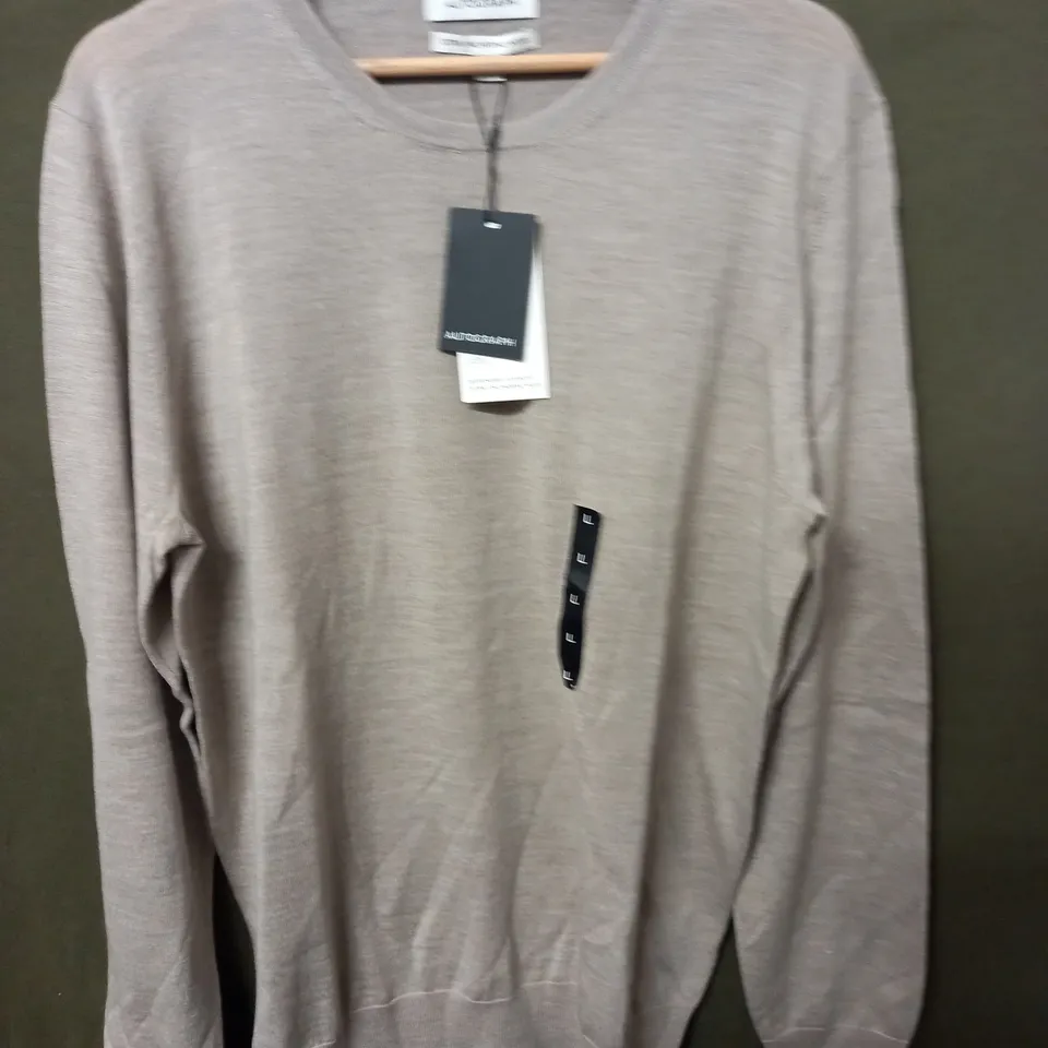 AUTOGRAPH EXTRA FINE MERINO WOOL JUMPER - L