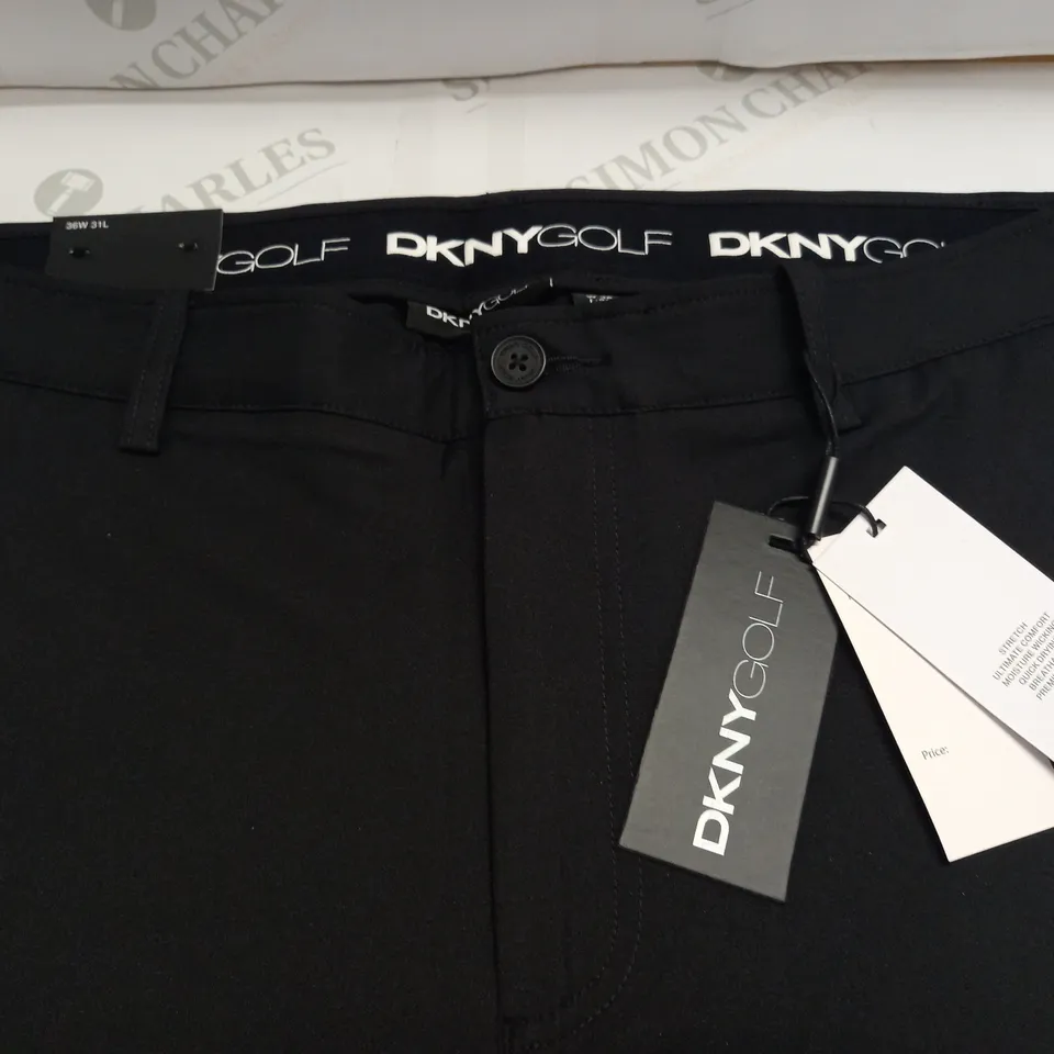 DKNY GOLF BLACK TROUSERS - W36 L31