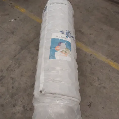 QUALITY BAGGED AND ROLLED 4' SMALL DOUBLE SERENITY HYBRID COIL AND MEMORY FOAM MATTRESS