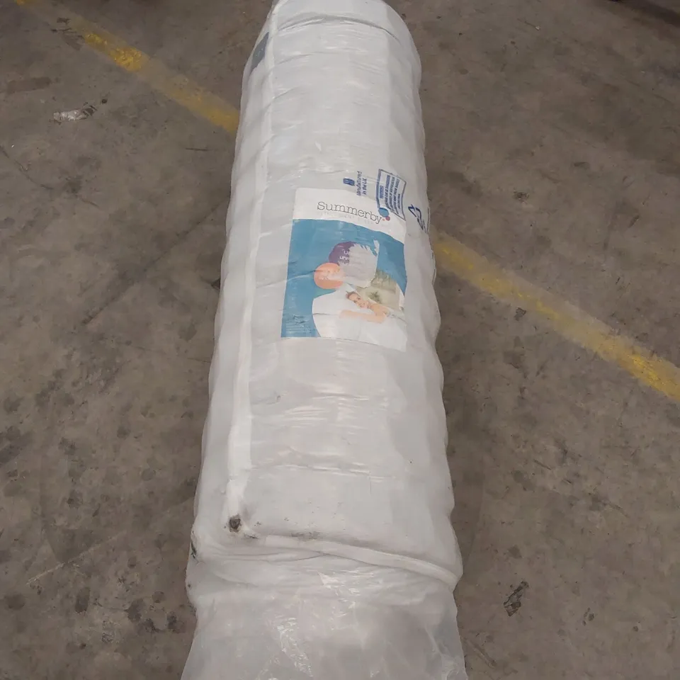QUALITY BAGGED AND ROLLED 4' SMALL DOUBLE SERENITY HYBRID COIL AND MEMORY FOAM MATTRESS
