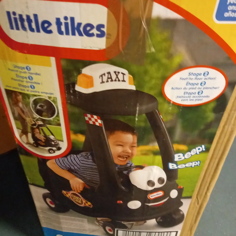 BOXED LITTLE TIKES COZY COUPE CAB TAXI - BLACK 