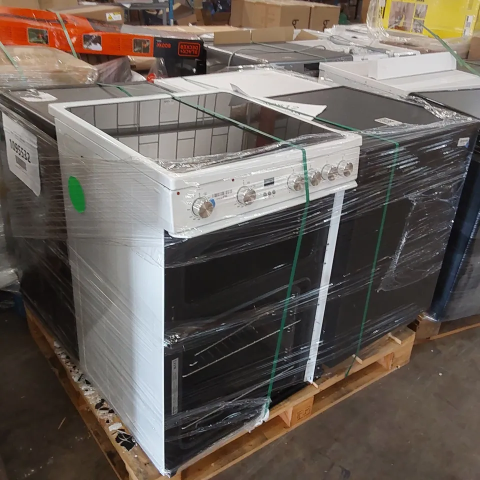 PALLET OF APPROXIMATELY 4 UNPROCESSED RAW RETURN WHITE GOODS TO INCLUDE;