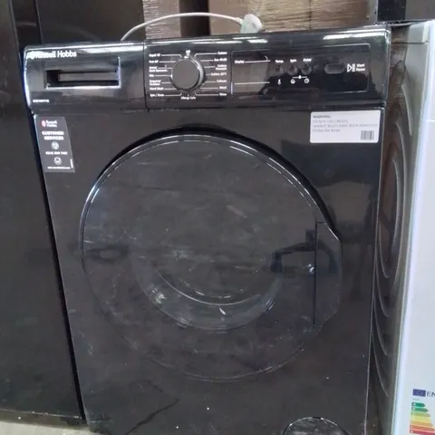 RUSSELL HOBBS FREESTANDING WASHING MACHINE, 1400 RPM, 15 PROGRAMMES, ECO TECHNOLOGY, RAPID WASH CYCLES, BLACK,