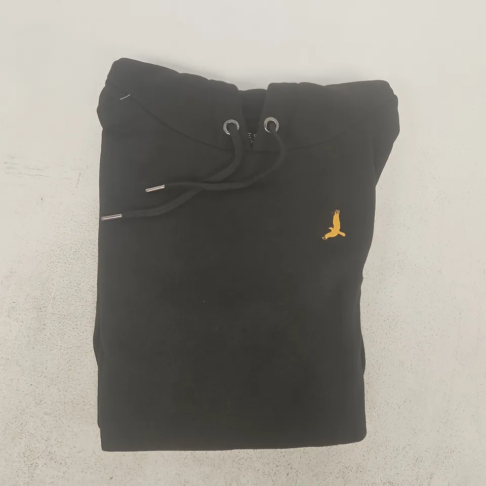 BRAVE SOUL LONG SLEEVE PULL-OVER HOODIE IN BLACK SIZE MEDIUM