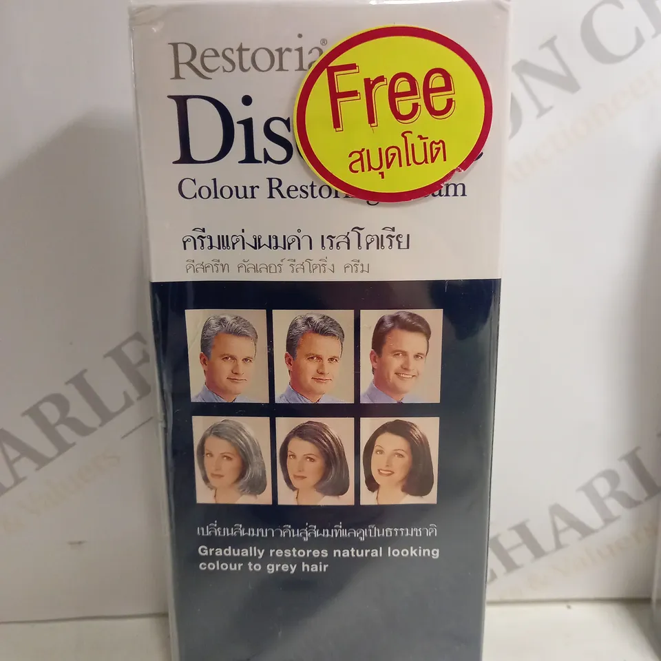 SEALED RESTORIA DISCREET HAIR COLOR RESTORING CREAM CARE GRADUALLY TREATMENT 250 ML