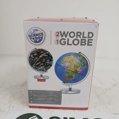 SCIENCE KIDZ 2-IN-1 WORLD GLOBE WITH NIGHT MODE – EDUCATIONAL TOY