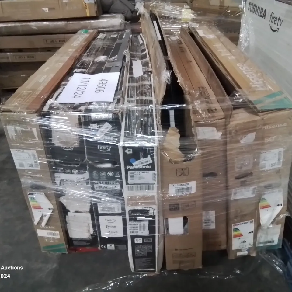 PALLET CONTAINING APPROXIMATELY 8 BOXED HD TELEVISIONS -UNTESTED-