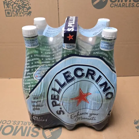 SAN PELLEGRINO SPARKLING NATURAL MINERAL WATER – 6 X 1L 