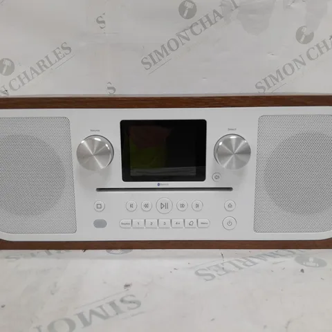 BOXED PURE EVOKE C-D6 CD PLAYER, DAB+/FM RADIO AND BLUETOOTH, IN WALNUT