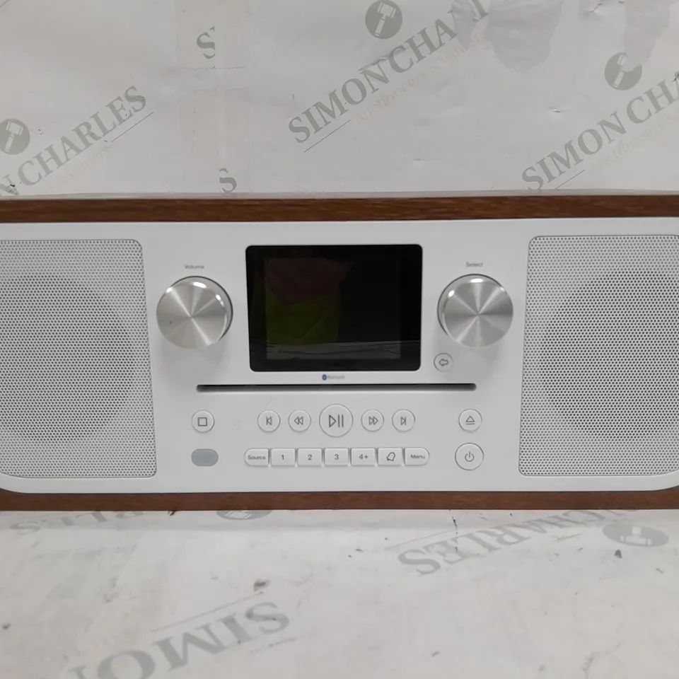 BOXED PURE EVOKE C-D6 CD PLAYER, DAB+/FM RADIO AND BLUETOOTH, IN WALNUT