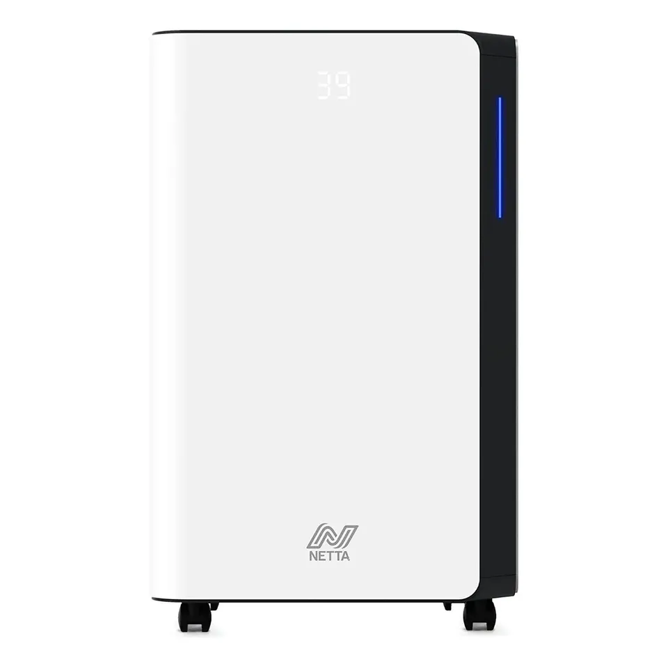BOXED NETTA 20L LOW ENERGY DEHUMIDIFIER - DIGITAL CONTROL PANEL, AIR FILTER, AUTO RESTART 345W 