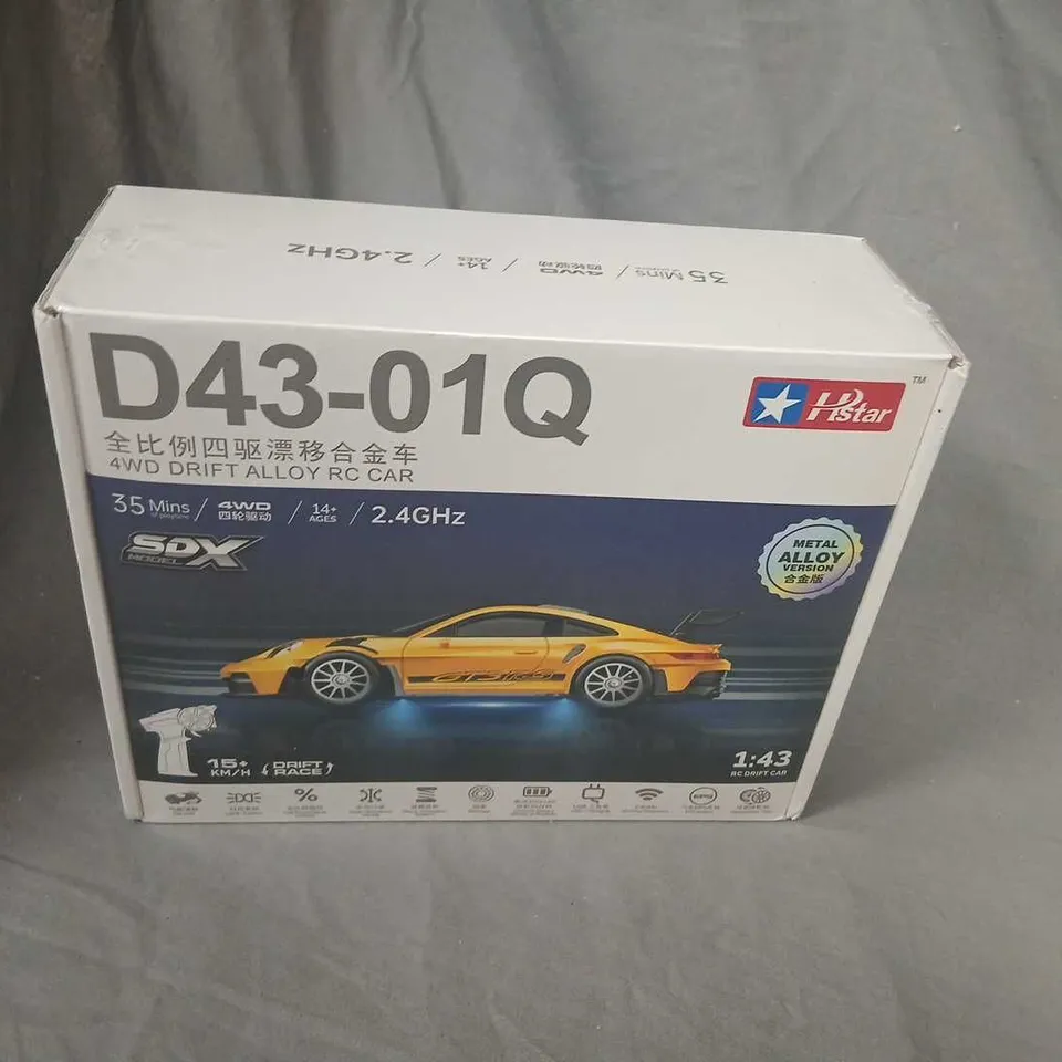 D43-010Q 1:43 4WD DRIFT ALLOY RC CAR – BOXED