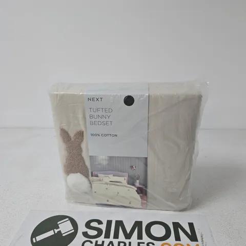 NEXT TUFTED BUNNY BEDSET – 100% COTTON DUVET COVER SET - KING
